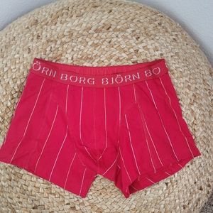 ANTHROPOLOGIE BRAND BJORN BORG RED STRIPED BOXER SMALL